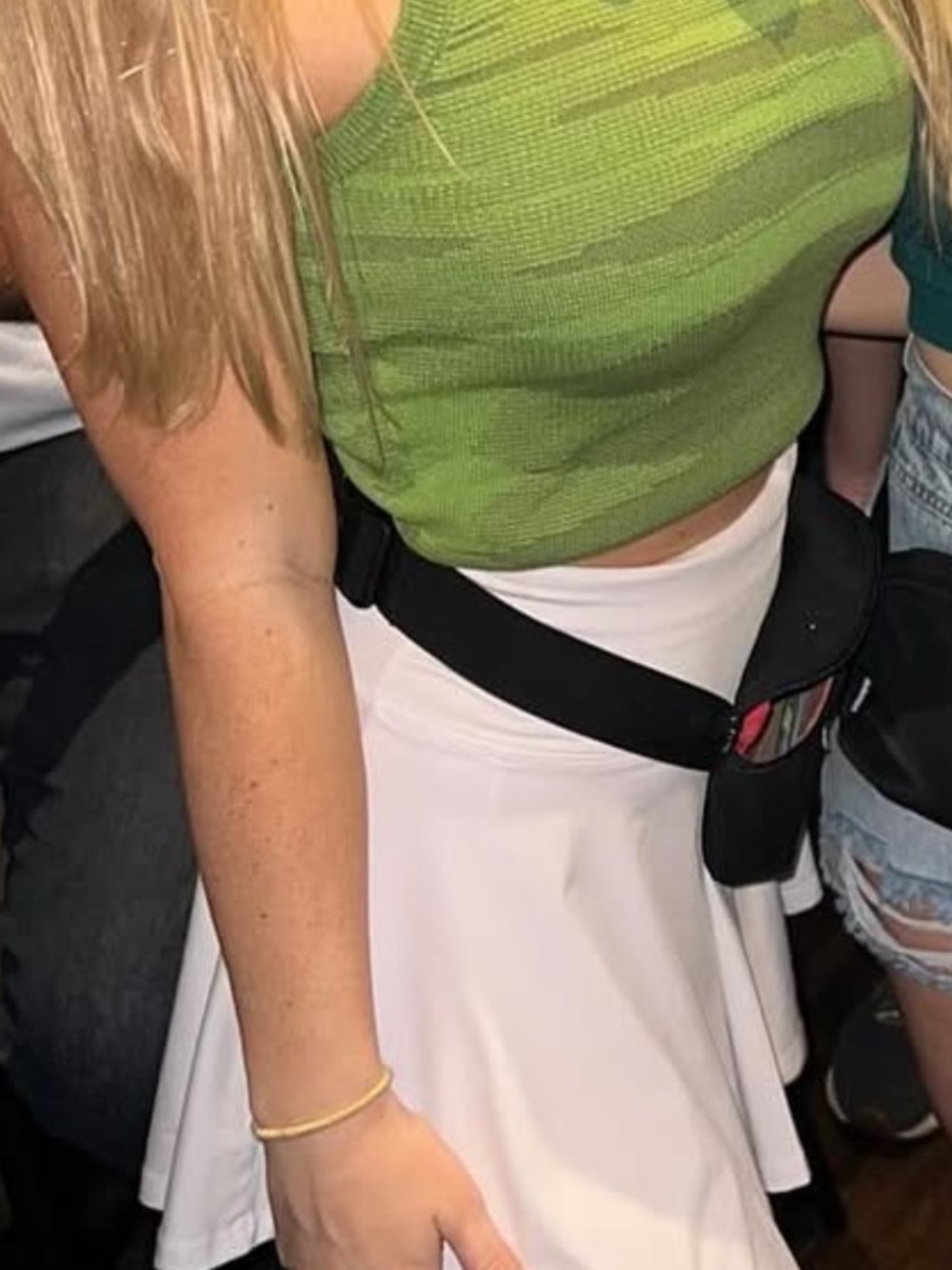 Amazon Green Knit Patterned Tank Top - Picture 2 of 2